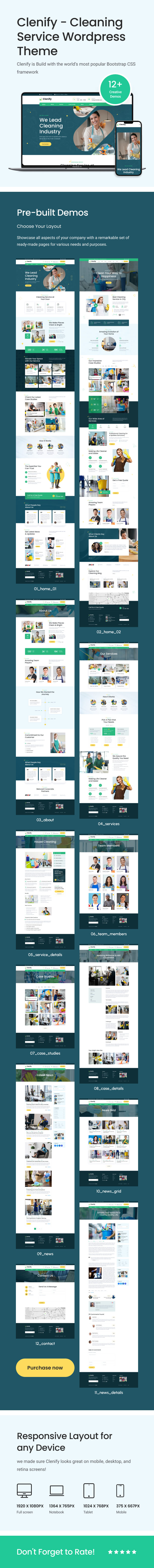 Clenify – Cleaning Service WordPress Theme - 4